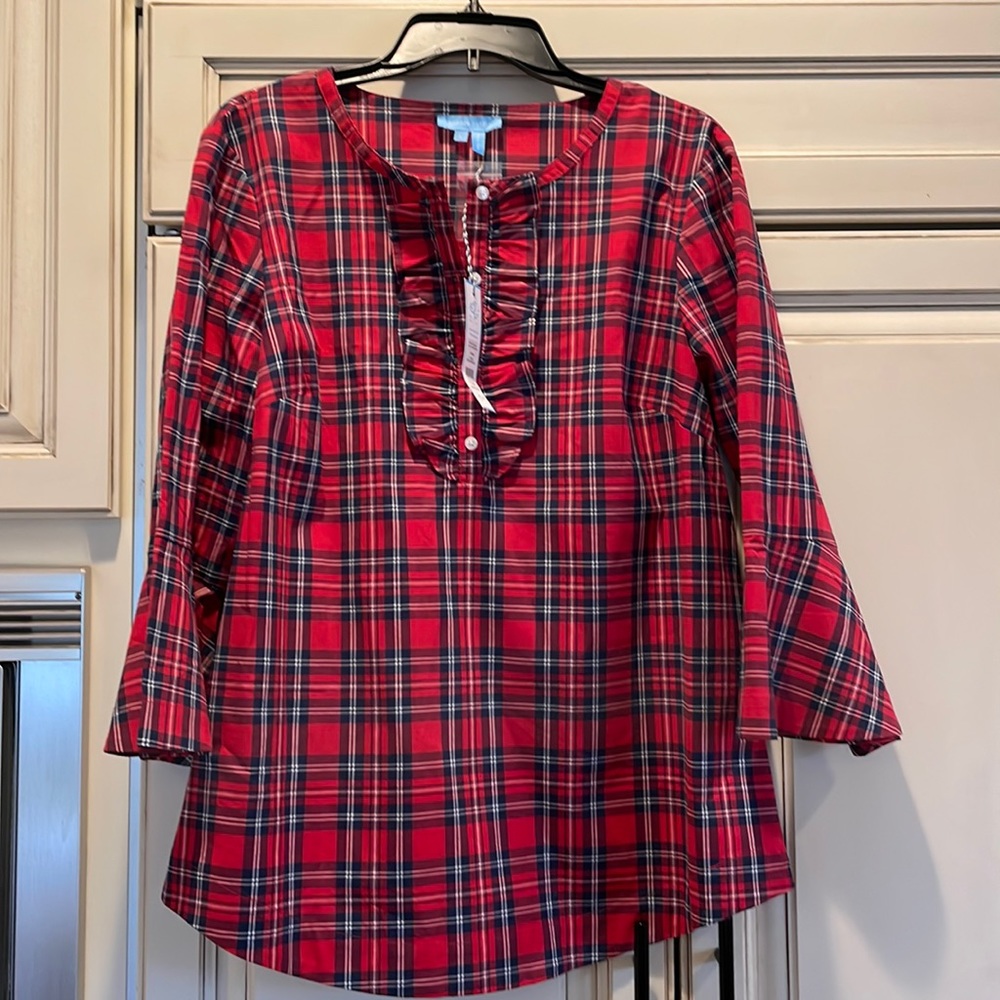 NWT Draper james holiday tunic top large